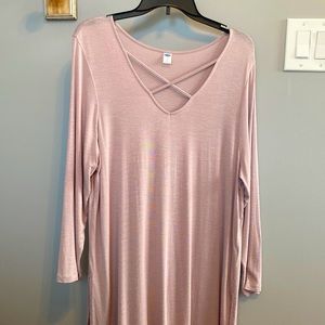 OLD NAVY TUNIC TOP in Dusty Rose Size XL